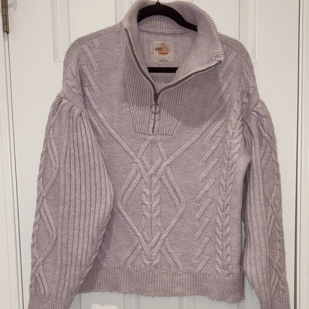 Anthropologie Daily Practice Cable Knit Pullover Sweater - Picture 2 of 10